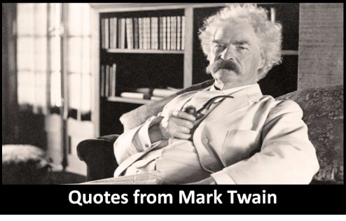 Quotes and sayings from Mark Twain